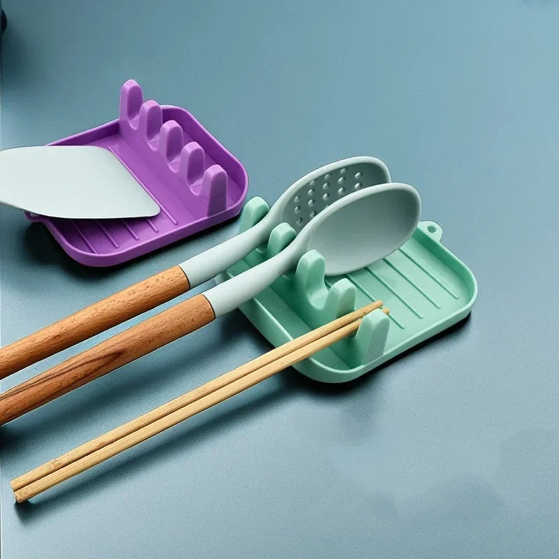 Kitchen Spatula Holders Tableware Pot Lid Cooking Tool Storage Rack Knife Fork Chopsticks Tableware Drain Rack Home Gadget