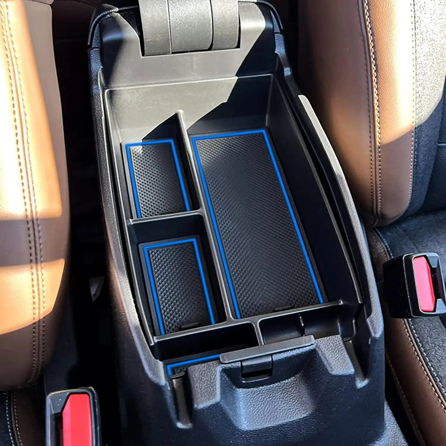 Center Console Organizer For Ford Escape and  Bronco Sport Accessories,  Armrest Secondary Storage Box