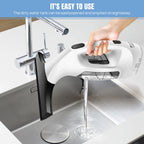 Cordless Window Vac Cleaner & Spray Bottle with Microfibre Cloth, Rechargeable Battery,for Windows, Tiles, Mirrors Cleaning