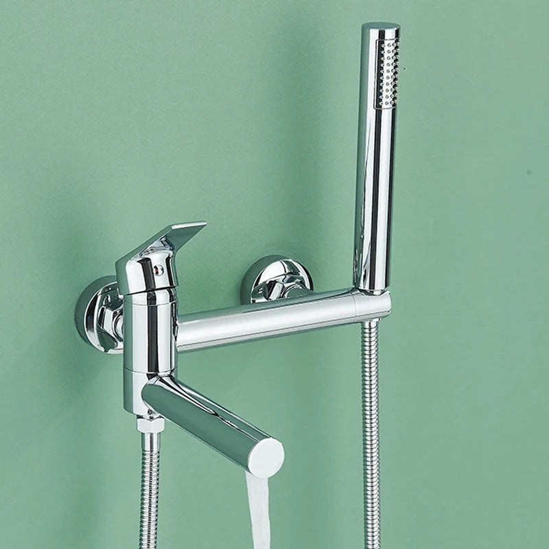 Black Bathtub Faucet Wall Mounted Waterfall Bath Shower System Embedded In Wall Tub Water Tap Shower Mixer Faucet