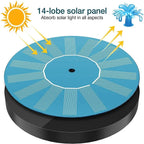 13/16/18cm Floating Solar Panel Solar Fountain Pump Bird Baths Garden Outdoor Water Pool Pond Decor（Only fountain without basin）