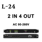 Paulkitson L-48 Professional Digital Audio Processor 4 IN 8 OUT 32-bit DSP Audio Speaker Management System Stage Performance