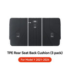 YZ For Tesla Model Y 2021-2025 Juniper TPE Rear Seat Back Cover Backrest Protector  Trunk Anti-scratch Pad Anti-dirty Mat with