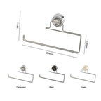 Kitchen Storage Rack Suction Cup Wall Mounted Non Perforated Stainless Steel Tissue Holder Bathroom Storage Home Storage