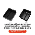 YZ For Tesla Model 3 Highland 2024 Model Y juniper 2025 Storage Box Center Armrest Hidden Box Cup Holder Organizer Accessories
