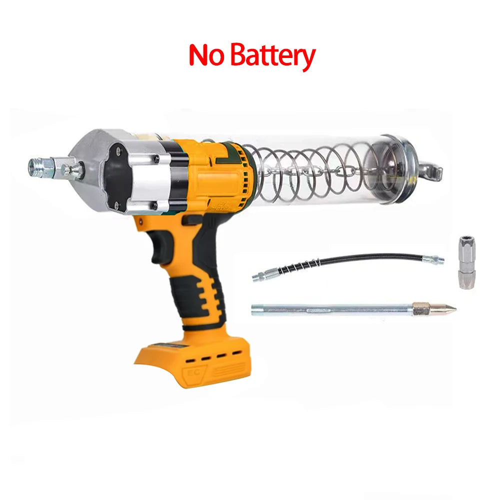 Brushless Electric Grease Gun Wireless Fully Automatic High-Pressure Excavator Specific Grease Gun Fit Makita/Dewalt 18V Battery