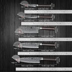 XINZUO 1-5 PCS Kitchen Knives Set VG10 Damascus Stainless Steel Sharp Chef Santoku Nakiri Slicing Paring Knife Pakkawood Handle