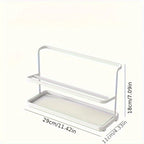 Coffee Cup Stand Metal Cup Rack Stand Multifunctional Storage Rack Rustproof Coffee Cup Drain Holder Kitchen Storage Rack