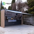 Customized Chic Compact Outdoor Kitchen Balcony Grilling Customizable Small Space Apartment Bbq With Storage Shelves