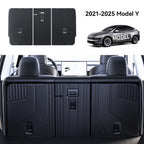 YZ For Tesla Model Y 2021-2025 Juniper TPE Rear Seat Back Cover Backrest Protector  Trunk Anti-scratch Pad Anti-dirty Mat with