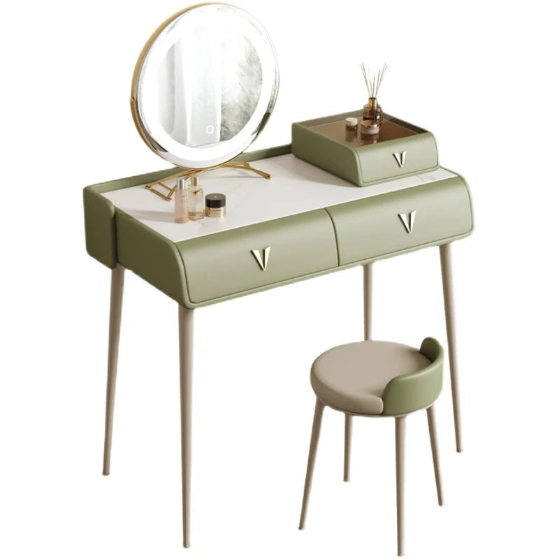 Cream Bedroom Vanity Table Light Luxury European Beauty Modern Dressing Table Service Accessories Vestidores Trendy Furniture