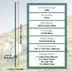 VEVOR Fence Post T-Post Heavy Duty Metal Fence Posts Sturdy Steel Fence Stakes for Garden Yard Lawn Farms & Outdoor Wire Fencing