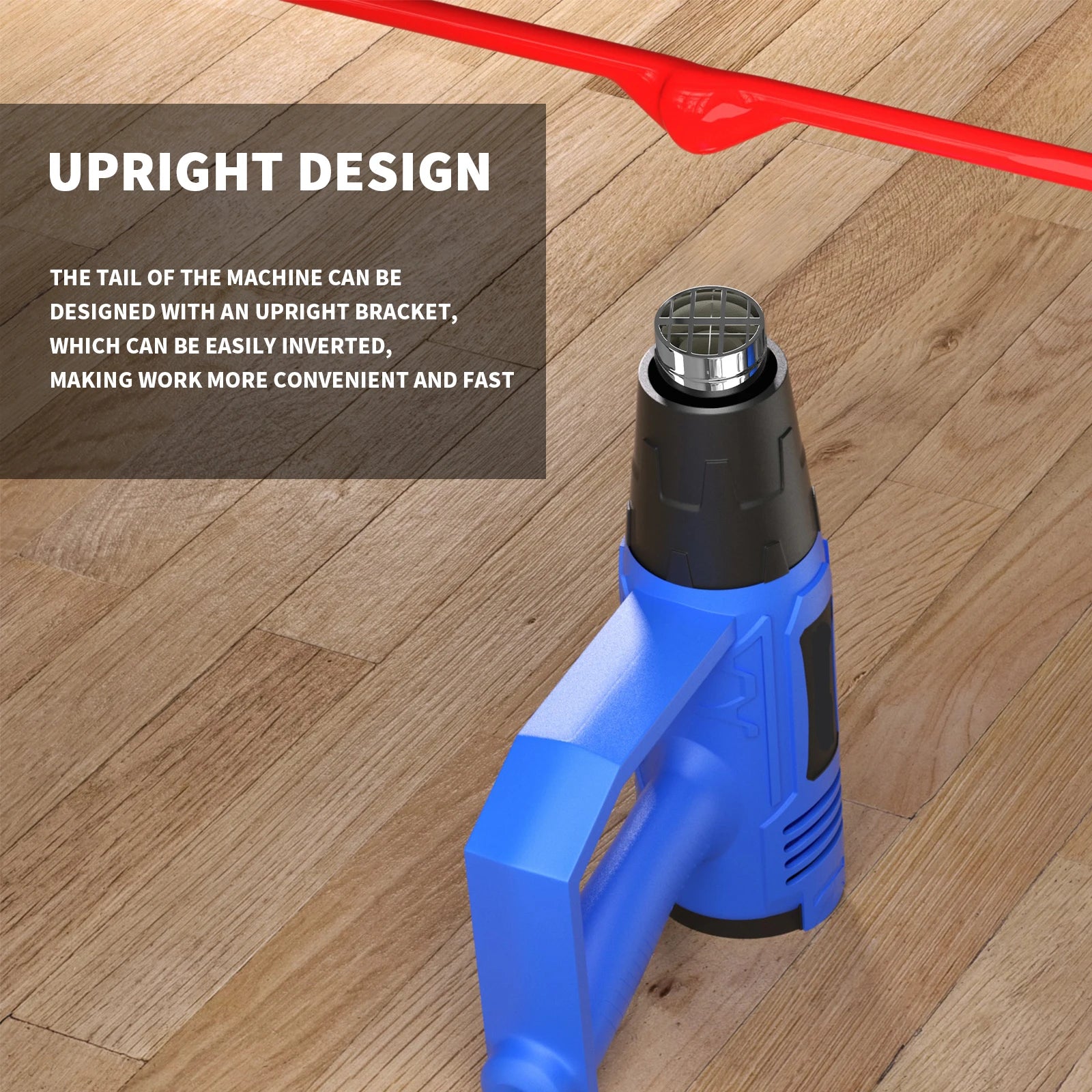 2000W Heat Gun ,3 Nozzles Hot Air Gun Variable Temperature For DIY, Stripping Paint, Shrinking PVC Drying Crafts & Wrap Paint