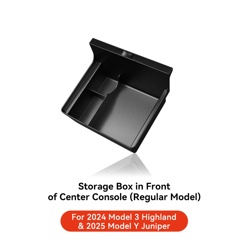 YZ For Tesla Model 3 Highland 2024 Model Y Juniper 2025 Storage Box Center Armrest Hidden Box Cup Holder Organizer Accessories