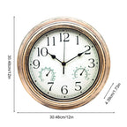 Wall Clock 12 Inch 12 Inch Wall Clock Outdoor Indoor Round Office Home School Clock Battery Operated Decorative Clocks With