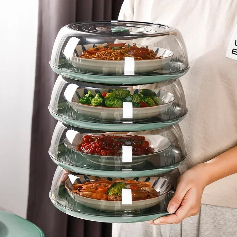 Kitchen Food Cover Insulated Vegetable Cover Multi-layer Transparent Dust-Proof Insect Food Insulation Cover Household Gadgets