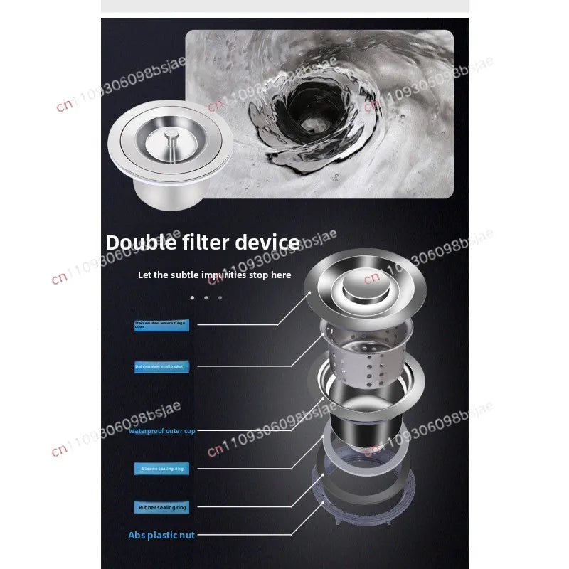 Kitchen Thickened Stainless Steel Sink Table Integrated Single Sink with Bracket Dishpan Washing Basin Sink