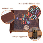 Our Adventure Book 146 Page DIY Handmade Photo Album Scrapbook Retro Kraft Album Anniversary Wedding Memory Mother's Day Gift