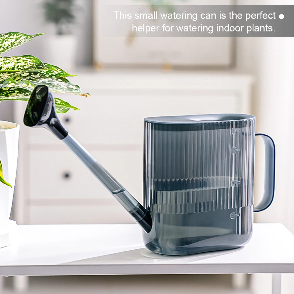 1.8L Garden Watering Can with Sprinkler Head Plastic Watering Can with Long Spout Portable for Indoor/Outdoor Planting Accessory