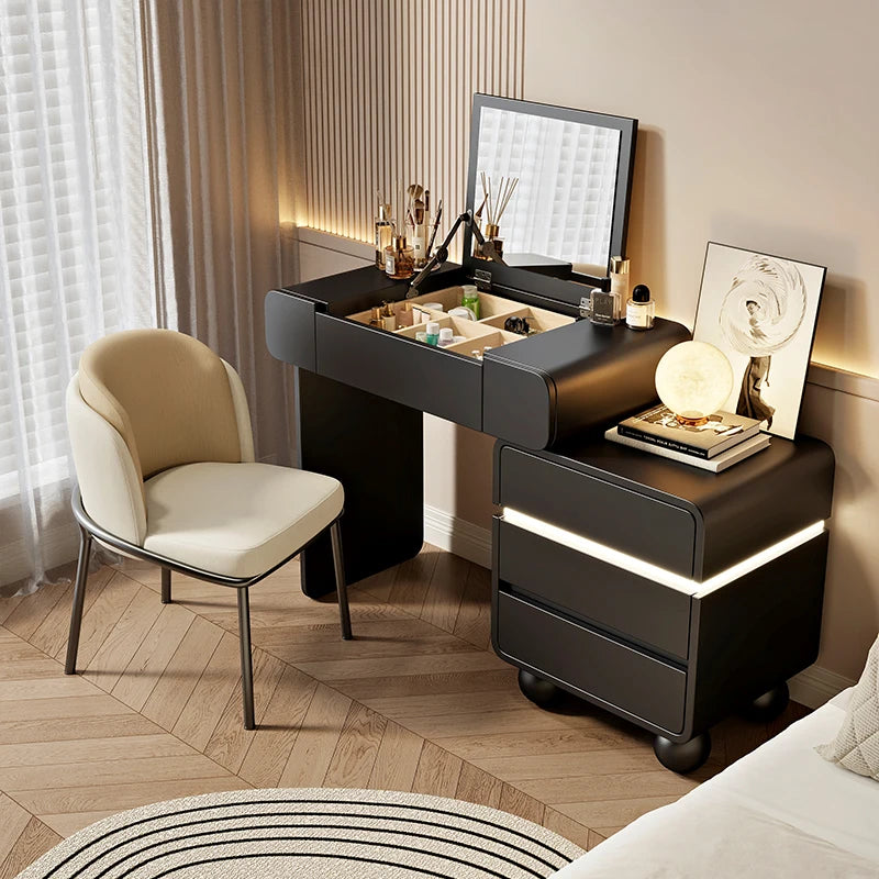 Vintage Trendy Vanity Dresser Modern Nordic Italian Unique Makeup Table Minimalist Elegant Aesthetic Vestidores Hotel Furniture