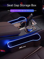 Hyundai N Line I30 Sonata Elantra i40 Kona Tucson IONIQ Santa-fe Venue i20ix25 Car Seat Gap Crevice Slot Storage Box Accessories