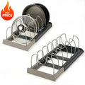 Hot New Pot Lid Storage Rack Cabinet Drawer Cookware Organizer Kitchen Space Saving Shelf Accessory