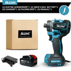 JAUHI 20+1 Torque 280N.m Brushless Electric Screwdriver Rechargeable Cordless Electric Drill Screw Driver for Makita 18v Battery