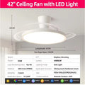 Intelligent Invisible Ceiling Fan Lamps Bedroom Study Living Room Ligh