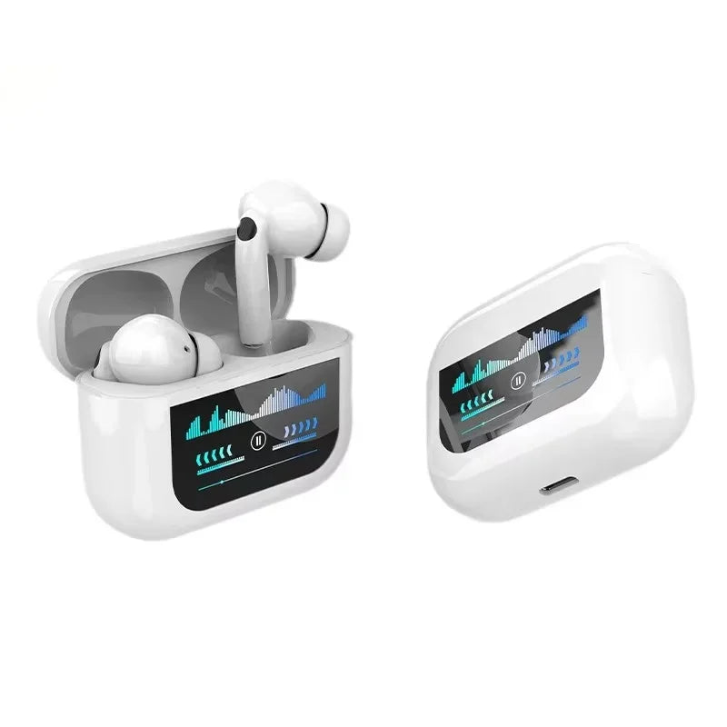 G4 ANC Sports Earphones with Microphone Wireless Earphones LED Screen Gaming Music Earphones Suitable for Android and iOS