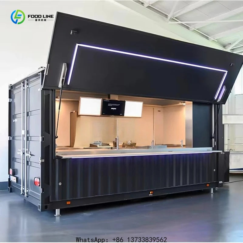 Customized Food Trailer Container Restaurant 20ft Container Restaurant with Kitchen