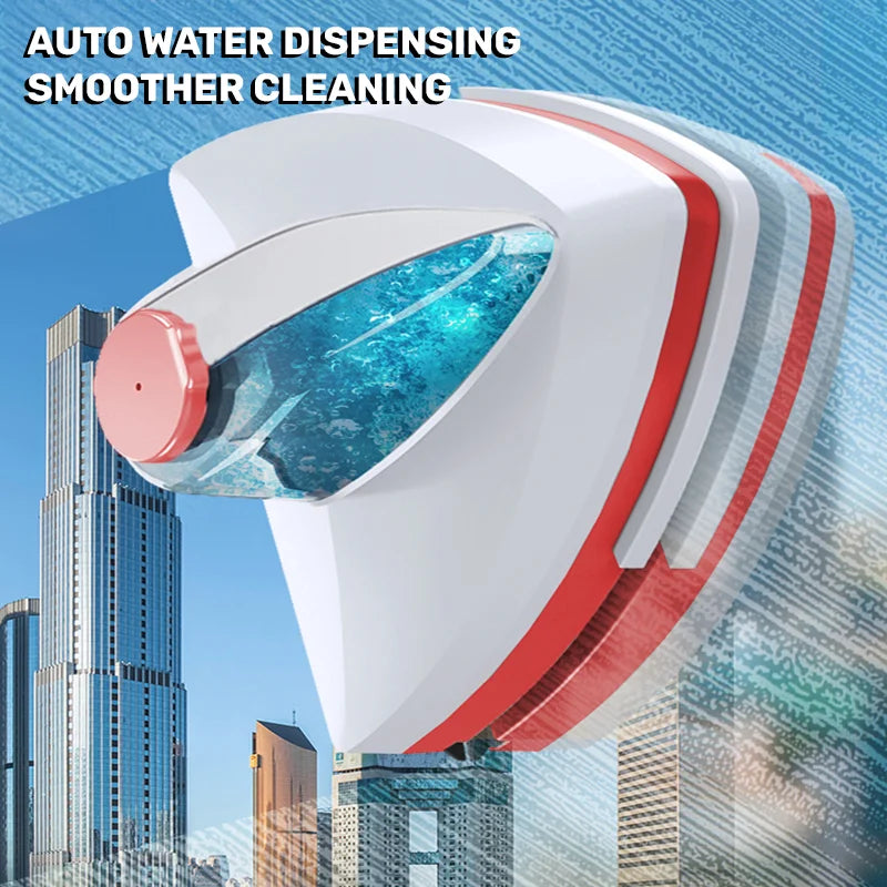 Magnetic Glass Electric Window Cleaner Cleaning Tool Water Discharge Double-layer Wiper for Home Office Special Window Cleaner