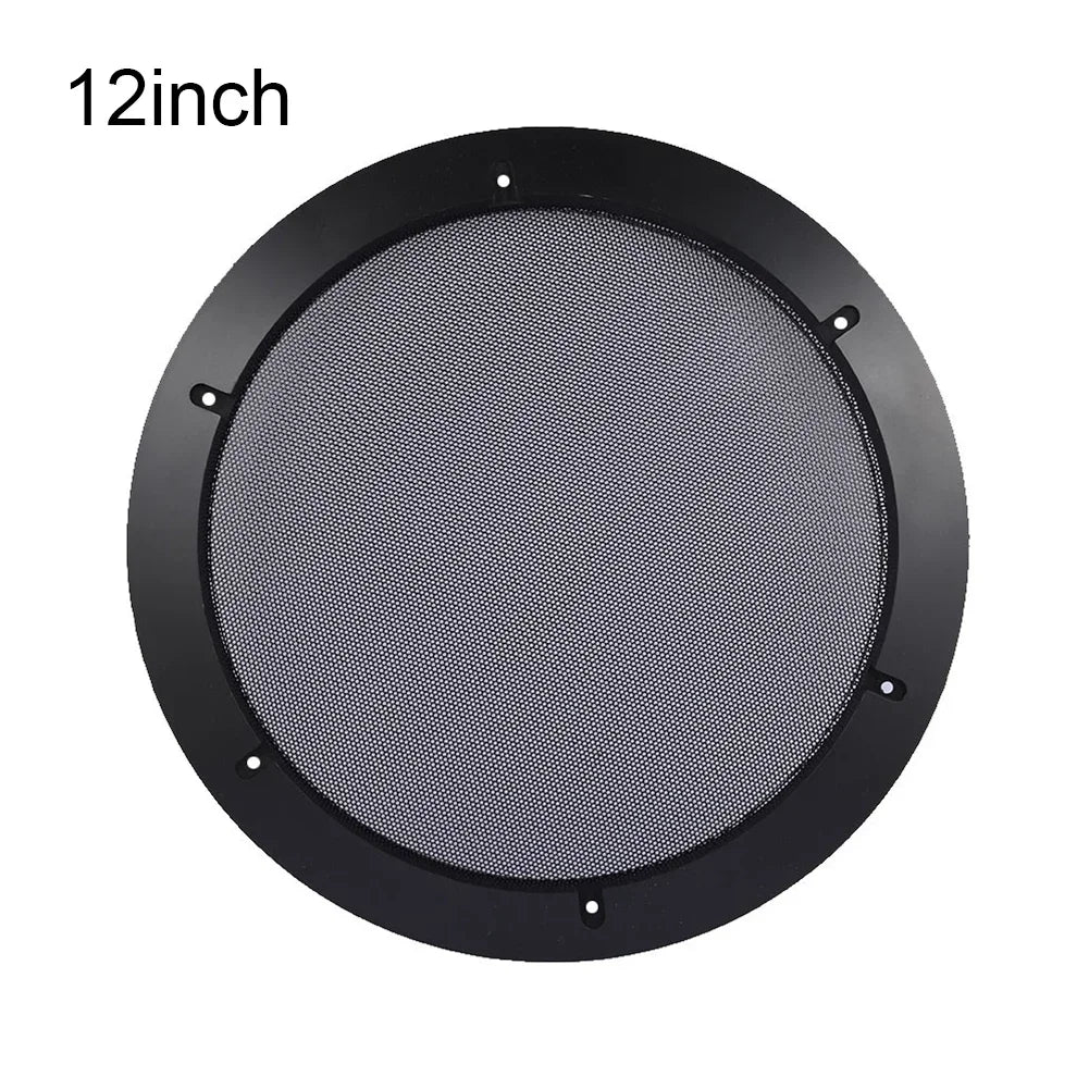 Professional 12 Inch Speaker Net Cover Car Home Mesh Enclosure Frame Wire Grilles Circle Speaker Protective Cover Accessories