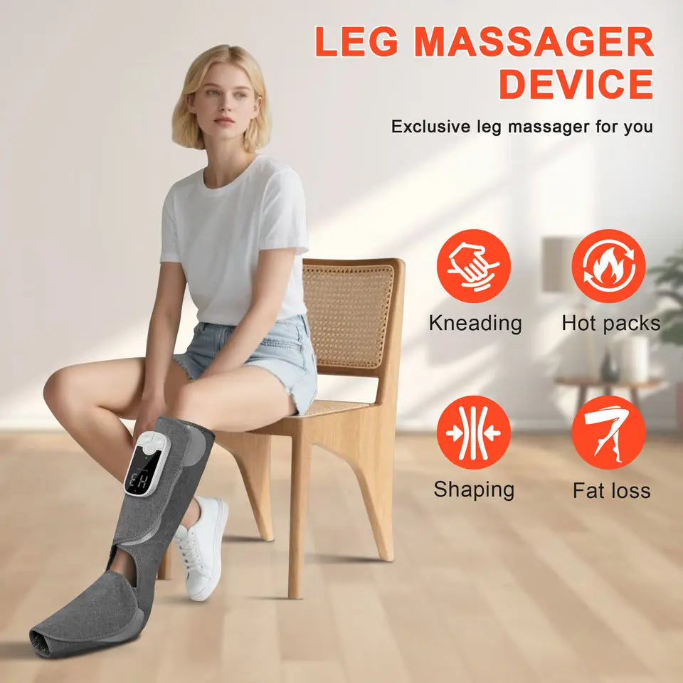 Eletric 360° Air Pressure Calf Massager Wireless Leg Massage 3 Mode Airbag Compresstion Relax Foot Calf Muscle Relieve Fatigue