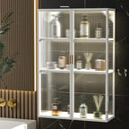 Japanese Acrylic Bathroom Cabinet Wall-mounted Mirror Box Transparent Bathroom Cabinets with Storage Rack Bathroom Furniture
