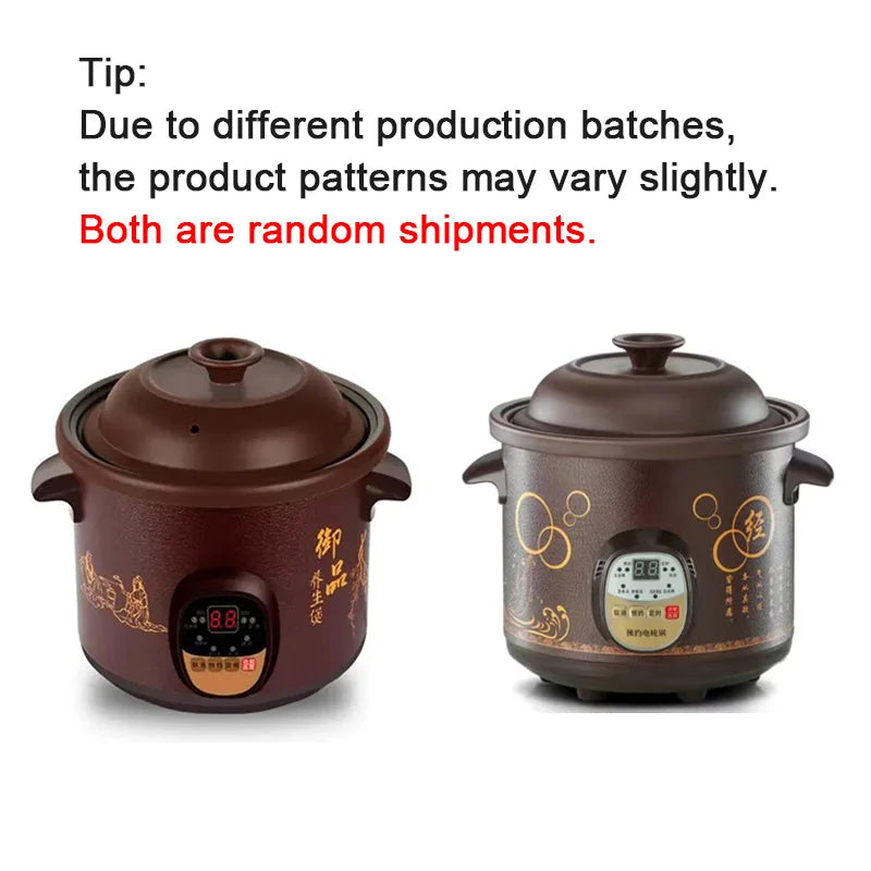 DMWD Smart Slow Cooker Household Steam Stew Multifunction BirdsNest Pregnant Tonic Baby Supplement Nutritious Purple Sand Liner