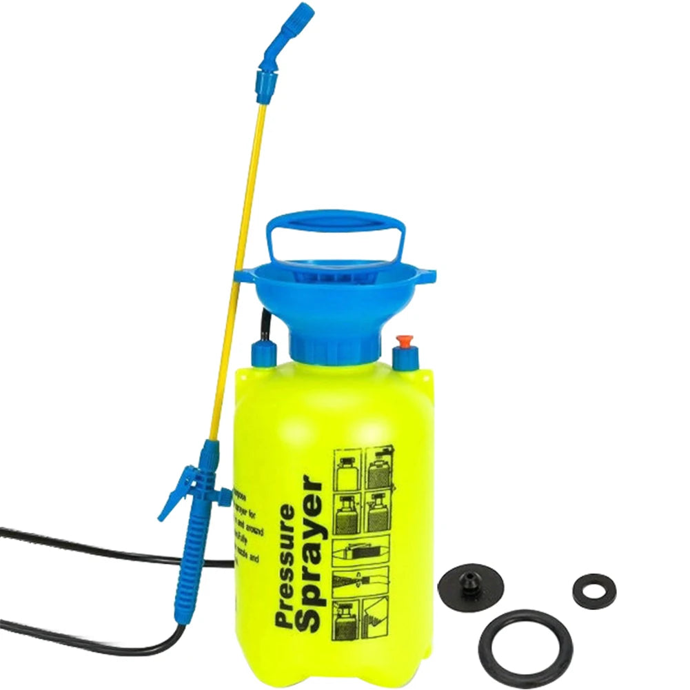 High Pressure Garden Watering Can 2/5L Watering Spray Disinfection Pneumatic Air Pressure Sprayer Adjustable Strap for Lawn Car