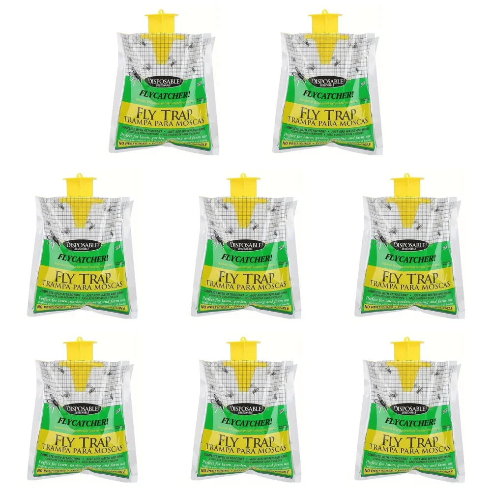1-30Pcs Hanging Fly Trap Disposable Fly Catcher Bag Mosquito Trap Catcher Fly Wasp Insect Bug Killer Flies Trap for Outdoor