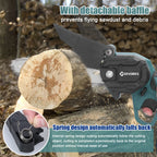 Geevorks 6 Inch Chain Saw Cordless Handheld Pruning Chainsaw Woodworking Electric Saw Cutting Power Tools