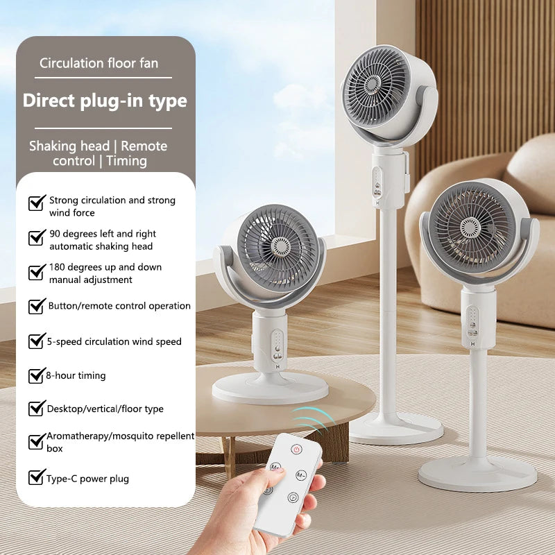 Xiaomi Air Circulation Fan Household Desktop Small Wireless Charging R