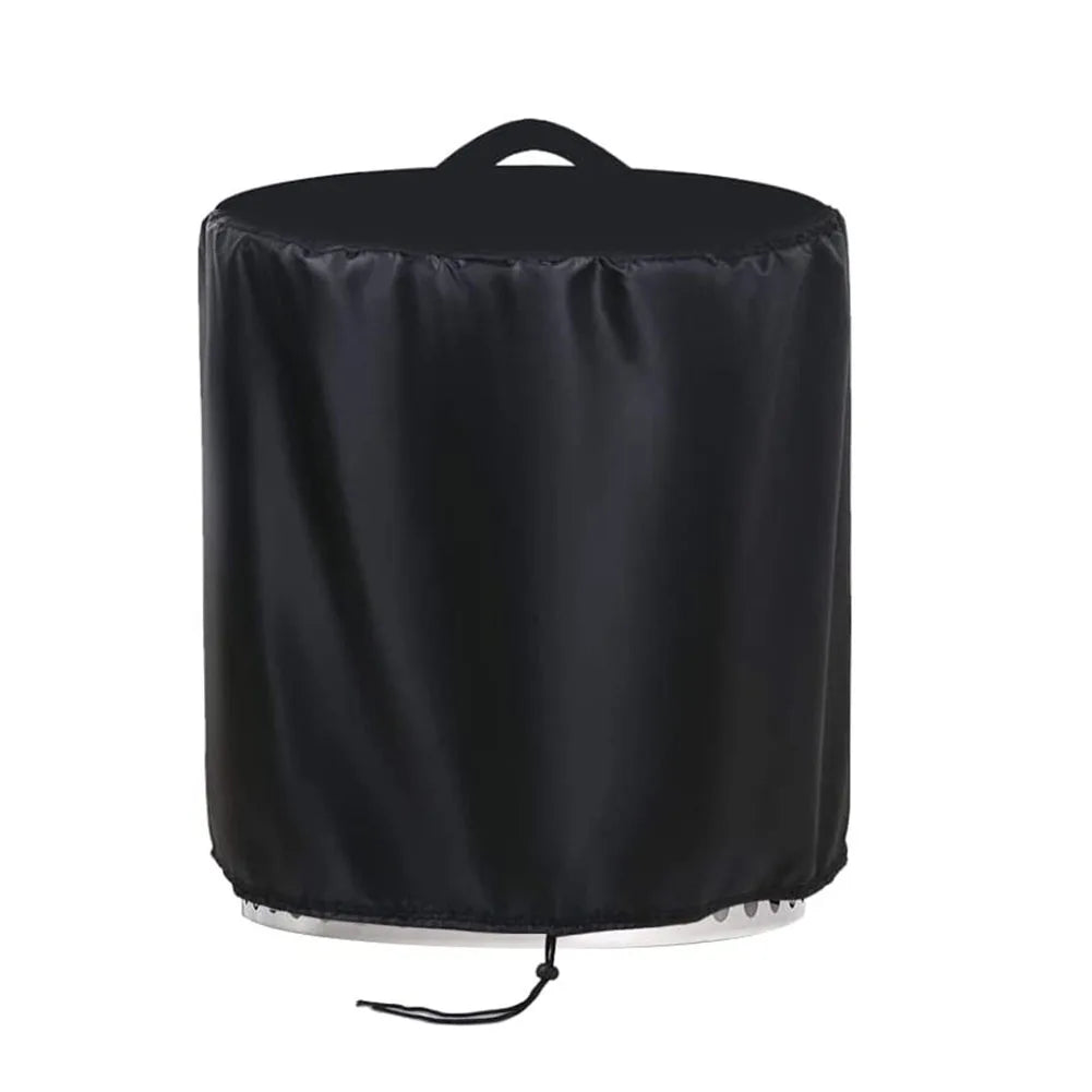 Fire Pit Cover Round Stove Waterproof Cover Outdoor Garden Furniture Tabletop Fire Pit Stones Dust Proof Cover