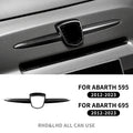 Real Hard Carbon Fiber Front Logo Frame Cover For Abarth 595 695 2012 2013 2014 2015 2016 2017 2018 2019 2020 2021 2022 2023