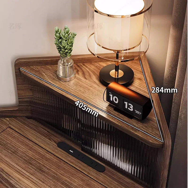 Corner Coffee Vanity Table Modern Living Room Study Bedside Dressing Table Wood Bedroom Makeup Penteadeira Postmodern Furniture