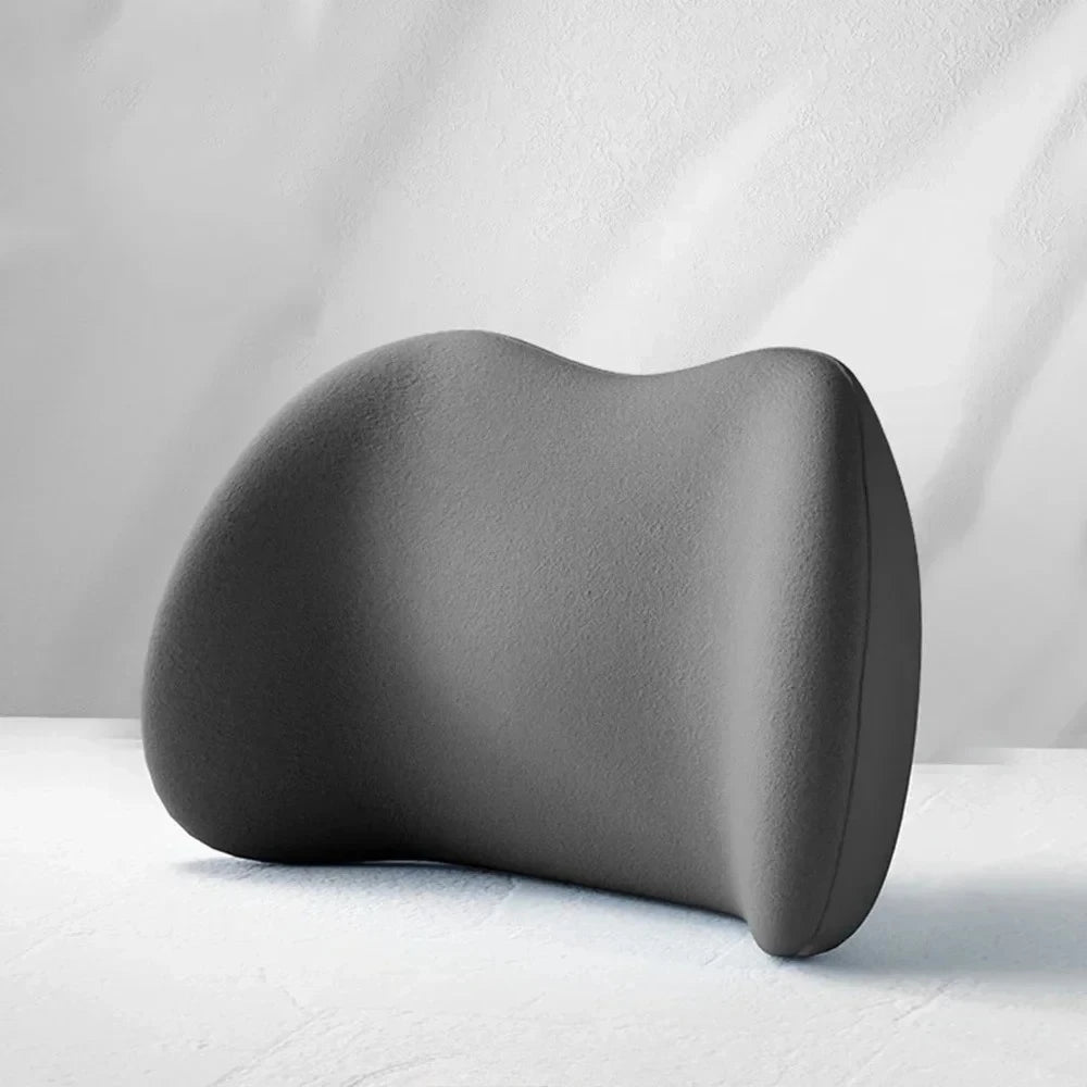 Car Seat Neck Pillow Adjustable Lumbar Support Headrest Waist lumbar Cushion Car Seat Memory Foam Car Travel Interior Accessorie