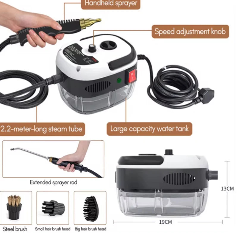 Handheld steam pressure washer Portable sofa Kitchen floor high temperature autumn and winter essential 1500W