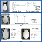 LifeLibero Tuya Smart Curtain Robot Bluetooth Curtain Motor Smart Life Fit to Electric Curtain Rail Track Rod I U Support Alexa