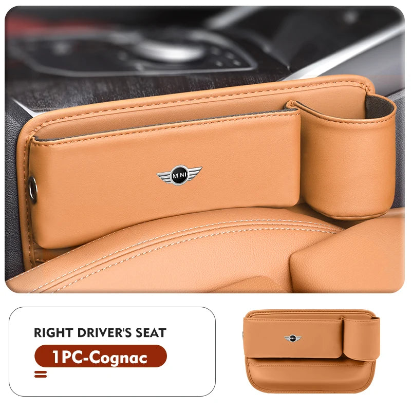 Car Cup Holder Organizer Crevice Gap Filler Stuff Storage Box For MINI Cooper One JCW R56 Countryman Clubman R50 R53 R58