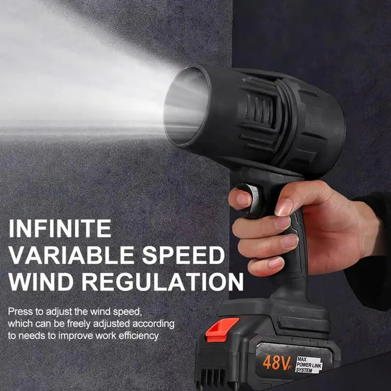 Cordless Air Blower Powerful Jet Fan Mini Turbo Fan Thrust Violent Leafs Duster Handheld Power 200 Mph Spray Dry Blower Fan