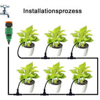 5-20m Garden Drip Irrigation Kit with Regulating valve Potted Plant Watering Device 4/7mm Hose Watering Micro Dripper Greenhouse
