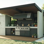 Custom Outdoor Kitchen for Sale BBQ Grill Camping BBQ Kitchen Outdoor Set Outdoor Kitchen Cabinets Island Modern Grey Kitchen