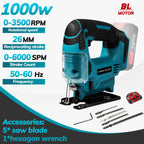 26mm Electric Jig Saw Portable Cordless Curved Saw Multi-Function Wood Cutting Woodworking Machines For Makita 18V Battery Pin